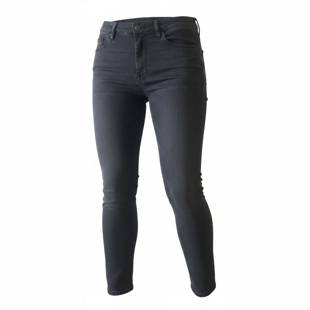 Mother High Waisted LOOKER Skinny Leg Black Jeans 5pocket Design Womens Size 28